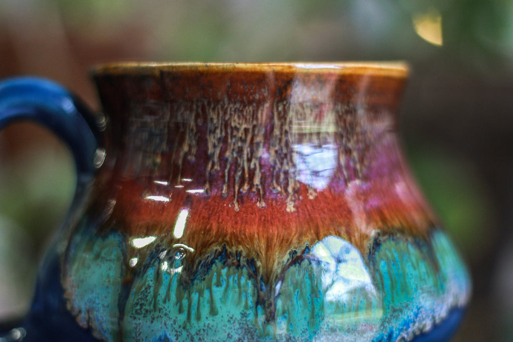 16-B Starry Night Barely Flared Squat Mug - TOP SHELF, 21 oz.