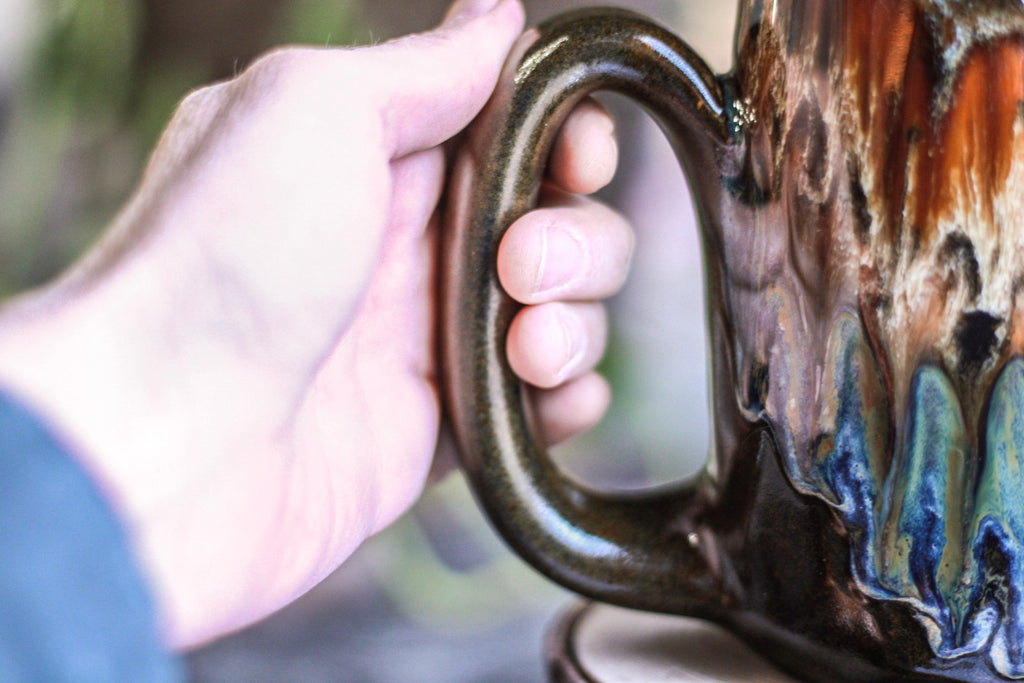 DRAWING WINNER: 17-B Desert Oasis Notched Crystal Mug - TOP SHELF, 23 oz.