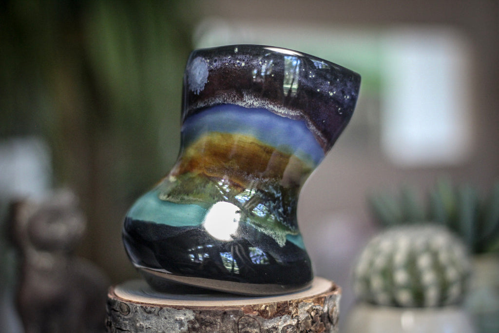 17-B Alpine Dusk PROTOTYPE Leaning Mug, 13 oz.