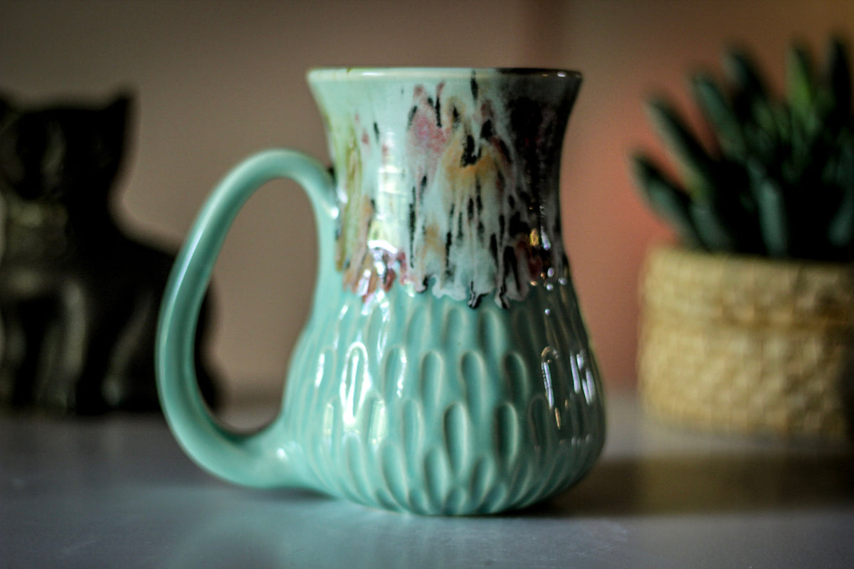 21-E PROTOTYPE  Barely Flared Textured Mug, 18 oz.