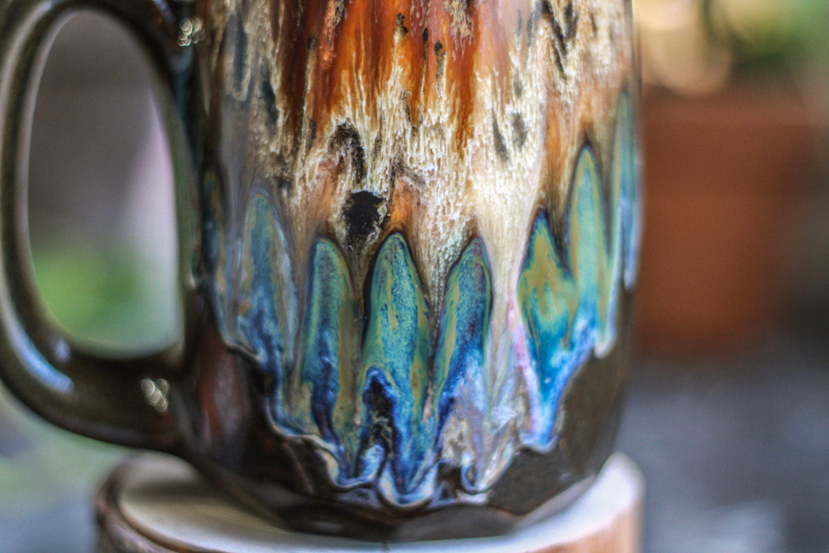 DRAWING WINNER: 17-B Desert Oasis Notched Crystal Mug - TOP SHELF, 23 oz.