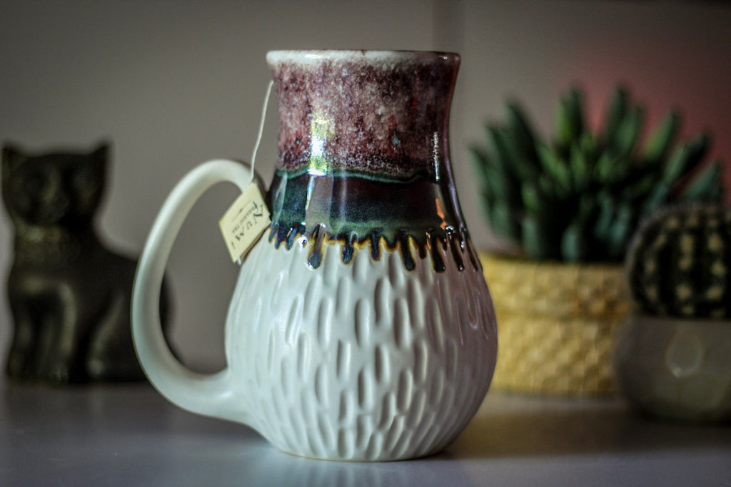 03-C PROTOTYPE Barely Flared Notched Textured Mug, 26 oz.