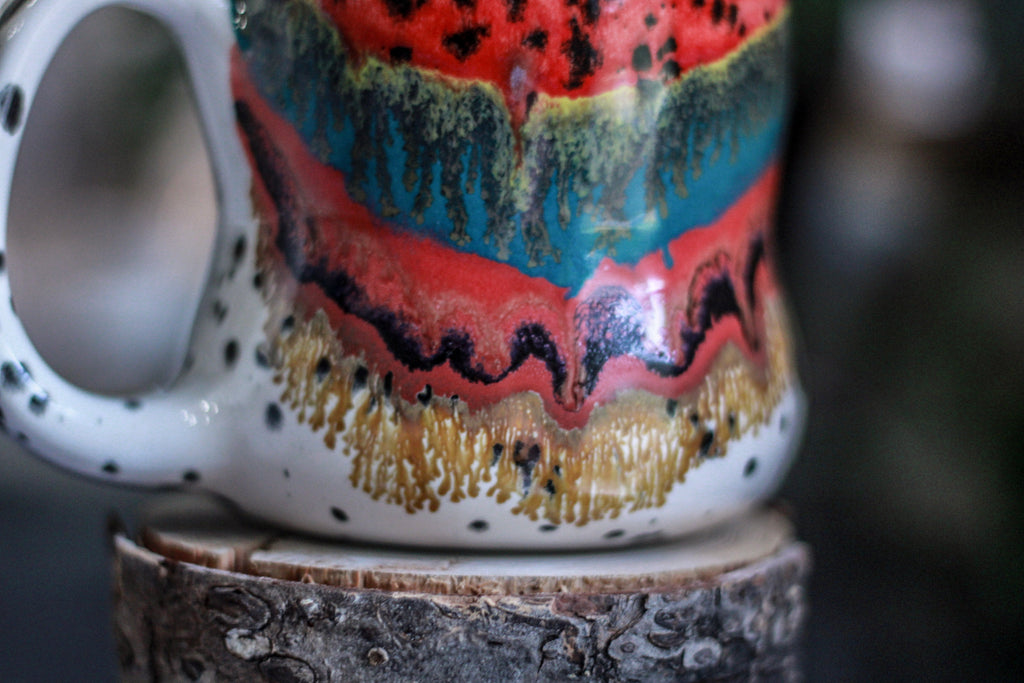 02-A Desert Rainbow Variation Gourd Mug, 20 oz.
