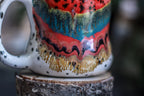 02-A Desert Rainbow Variation Gourd Mug, 20 oz.