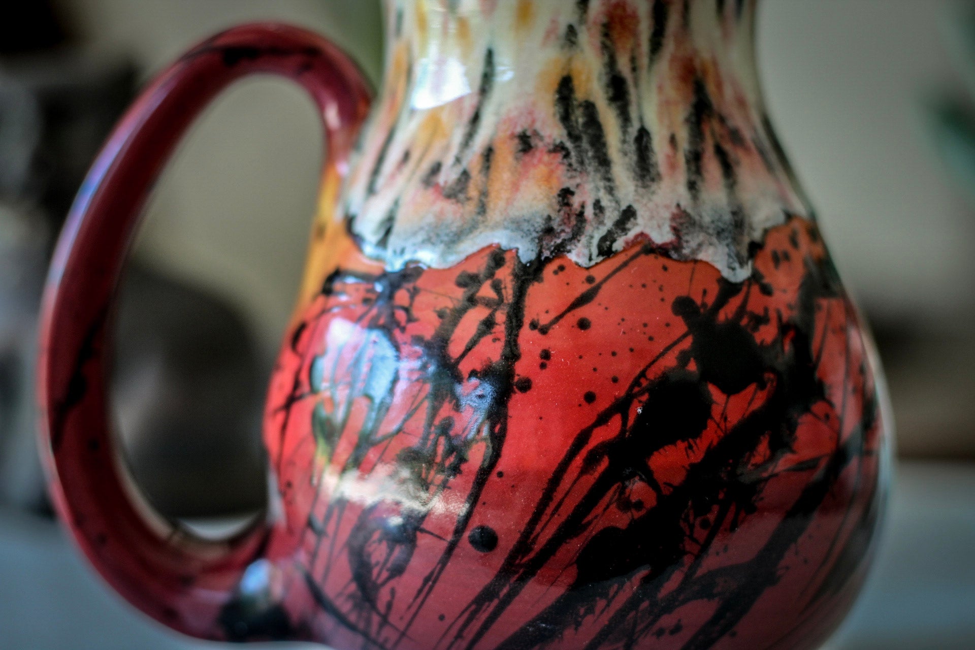 02-A Rainbow Corona Flow Flared Mug - TOP SHELF, 21 oz.