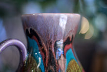 Load image into Gallery viewer, 03-B Purple Rainbow Grotto Flared Mug, 26 oz.