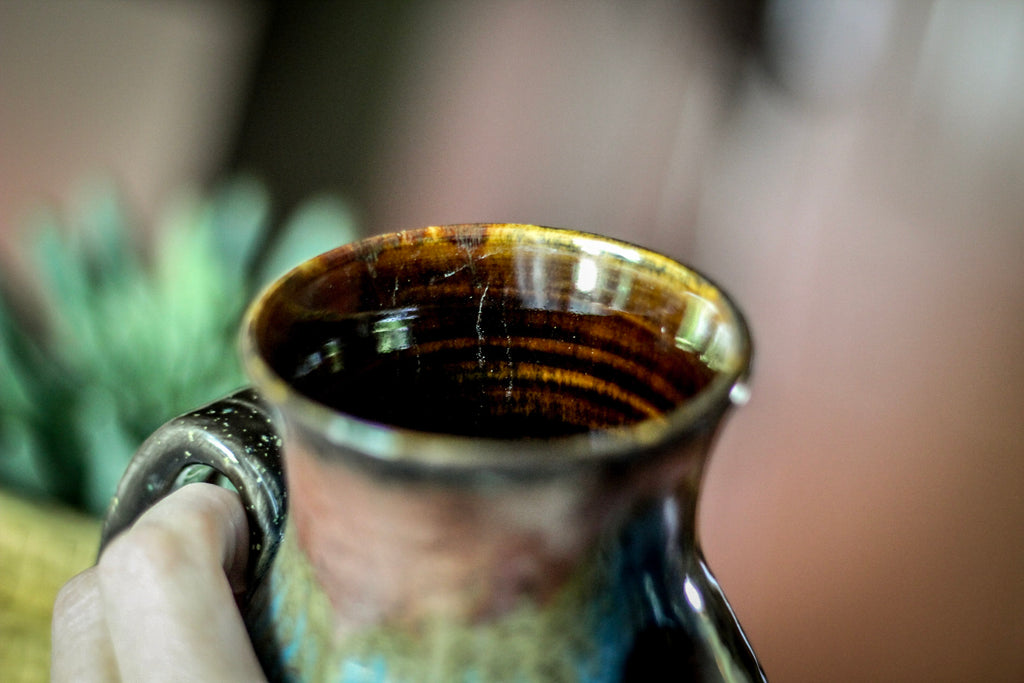 20-B Copper Agate Flared Acorn Mug - TOP SHELF, 18 oz.
