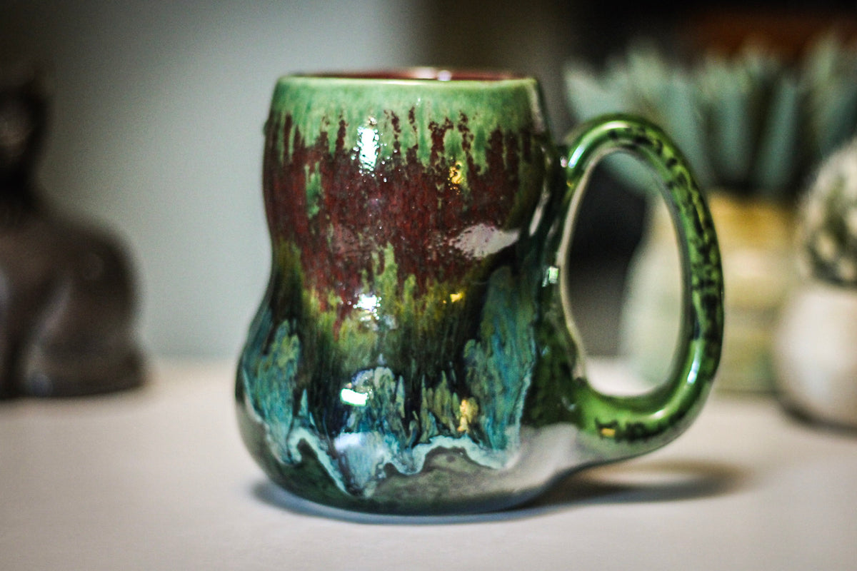 18-C Lizard King Gourd Mug - TOP SHELF, 17 oz.