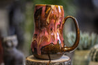18-E Fuschia Beauty Gourd Mug, 17 oz.