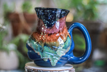 Load image into Gallery viewer, 17-B Starry Night Flared Textured Mug - TOP SHELF MISFIT 21 oz.