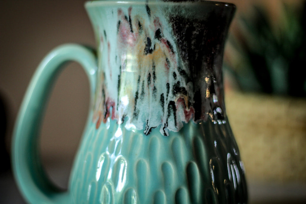 21-E PROTOTYPE  Barely Flared Textured Mug, 18 oz.