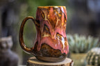 18-E Fuschia Beauty Gourd Mug, 17 oz.