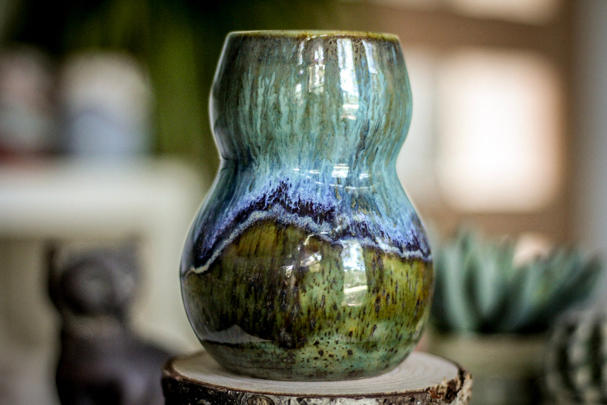 18-E Spanish Moss Gourd Mug, 17 oz.