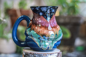 17-B Starry Night Flared Textured Mug - TOP SHELF MISFIT 21 oz.