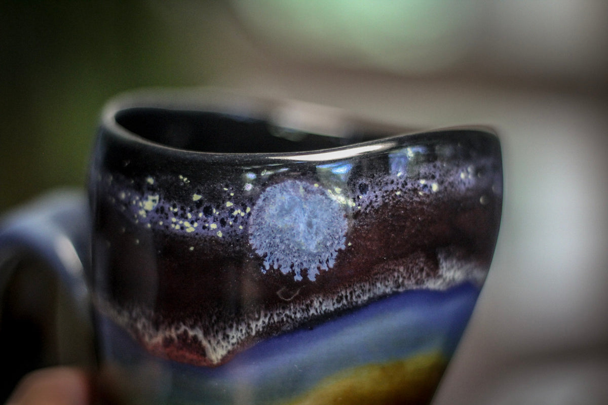 17-B Alpine Dusk PROTOTYPE Leaning Mug, 13 oz.