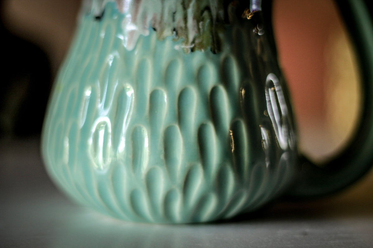 21-E PROTOTYPE  Barely Flared Textured Mug, 18 oz.