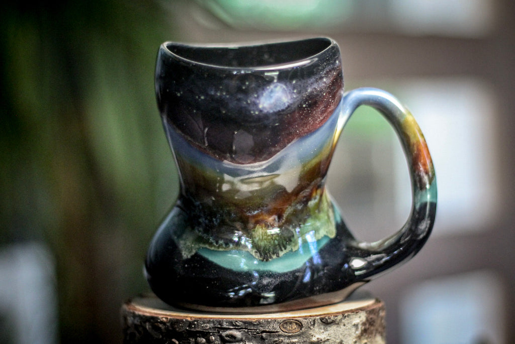 17-B Alpine Dusk PROTOTYPE Leaning Mug, 13 oz.