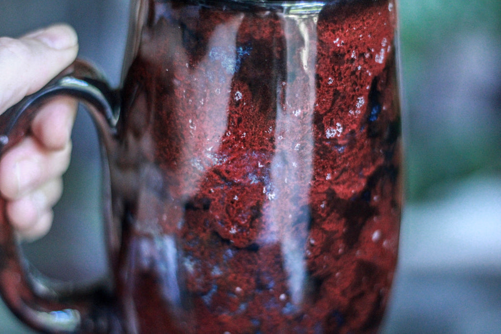 18-B Dragon's Blood Agate Mug - TOP SHELF, 25 oz.