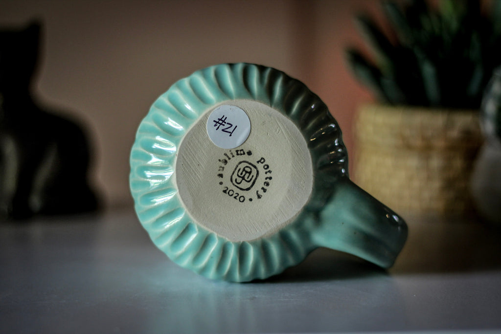 21-E PROTOTYPE  Barely Flared Textured Mug, 18 oz.