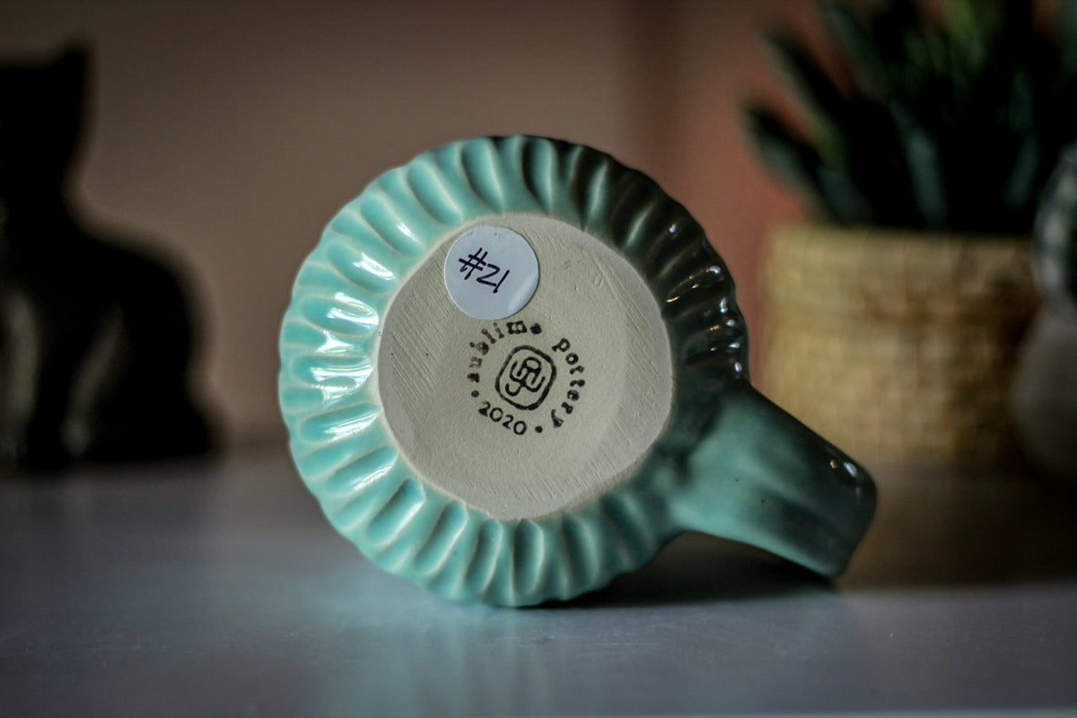 21-E PROTOTYPE  Barely Flared Textured Mug, 18 oz.