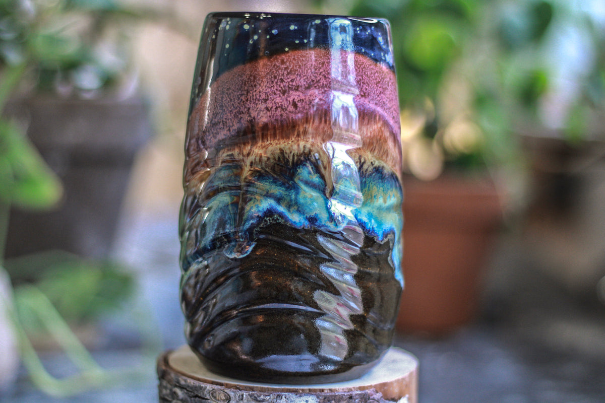 18-B Starry Night Notched Textured Mug - 24 oz.