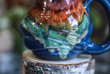 Load image into Gallery viewer, 17-B Starry Night Flared Textured Mug - TOP SHELF MISFIT 21 oz.