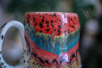 02-A Desert Rainbow Variation Gourd Mug, 20 oz.