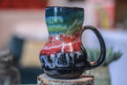 19-B Midnight Rainbow Gourd Acorn Mug, 21 oz.