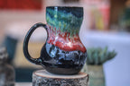19-B Midnight Rainbow Gourd Acorn Mug, 21 oz.