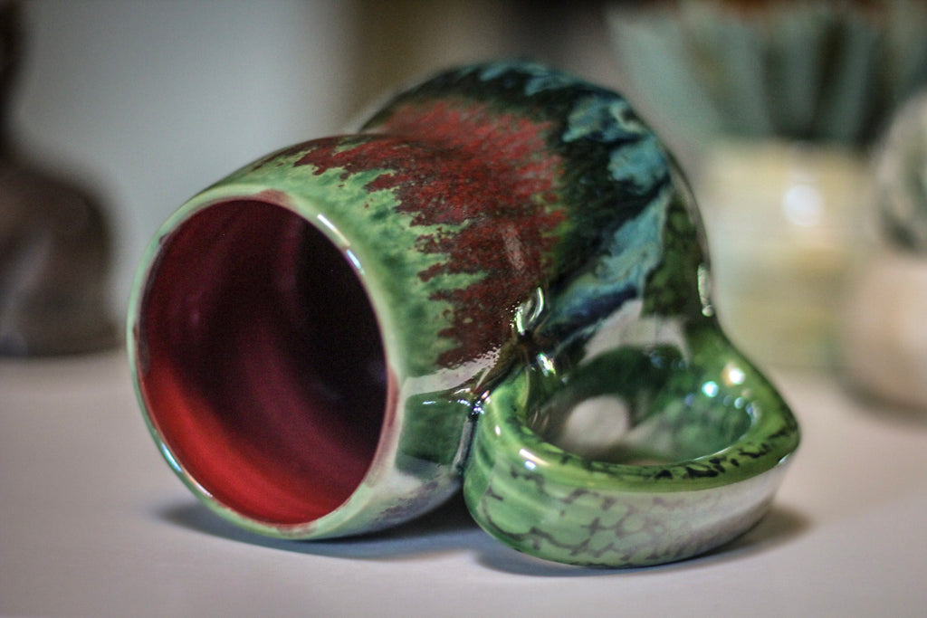 18-C Lizard King Gourd Mug - TOP SHELF, 17 oz.