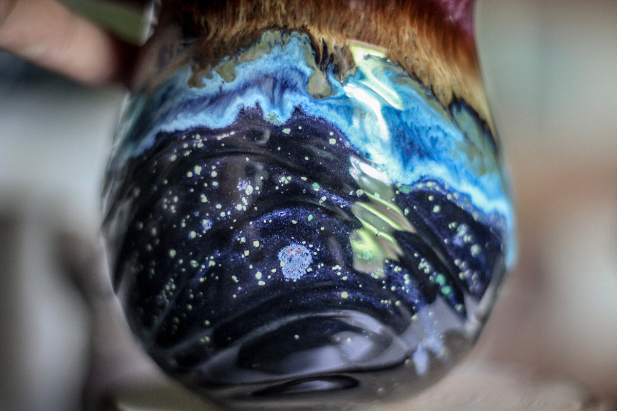 19-B Starry Starry Night Textured Gourd Mug, 20 oz.
