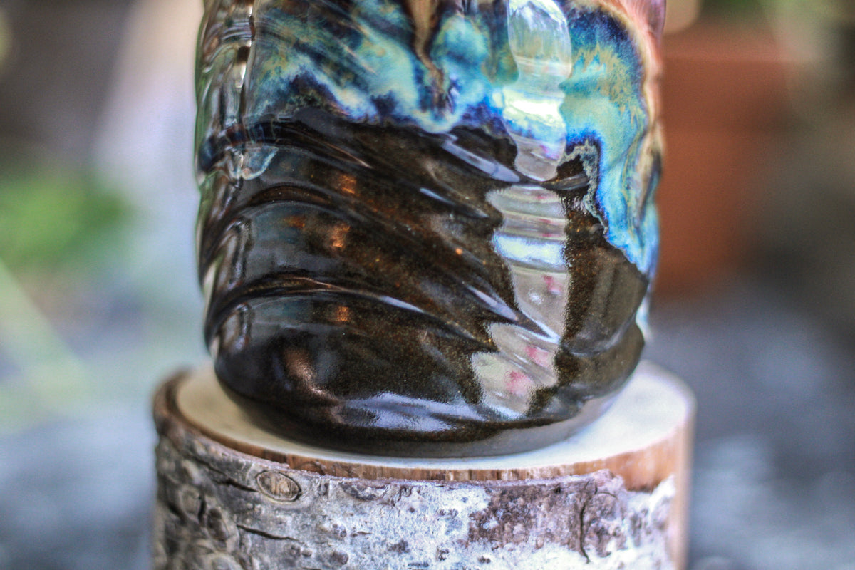 18-B Starry Night Notched Textured Mug - 24 oz.