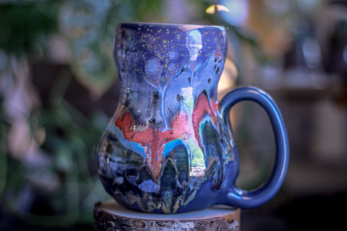 19-A Rocky Mountain Twilight Gourd Mug, 26 oz.
