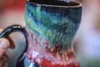 19-B Midnight Rainbow Gourd Acorn Mug, 21 oz.