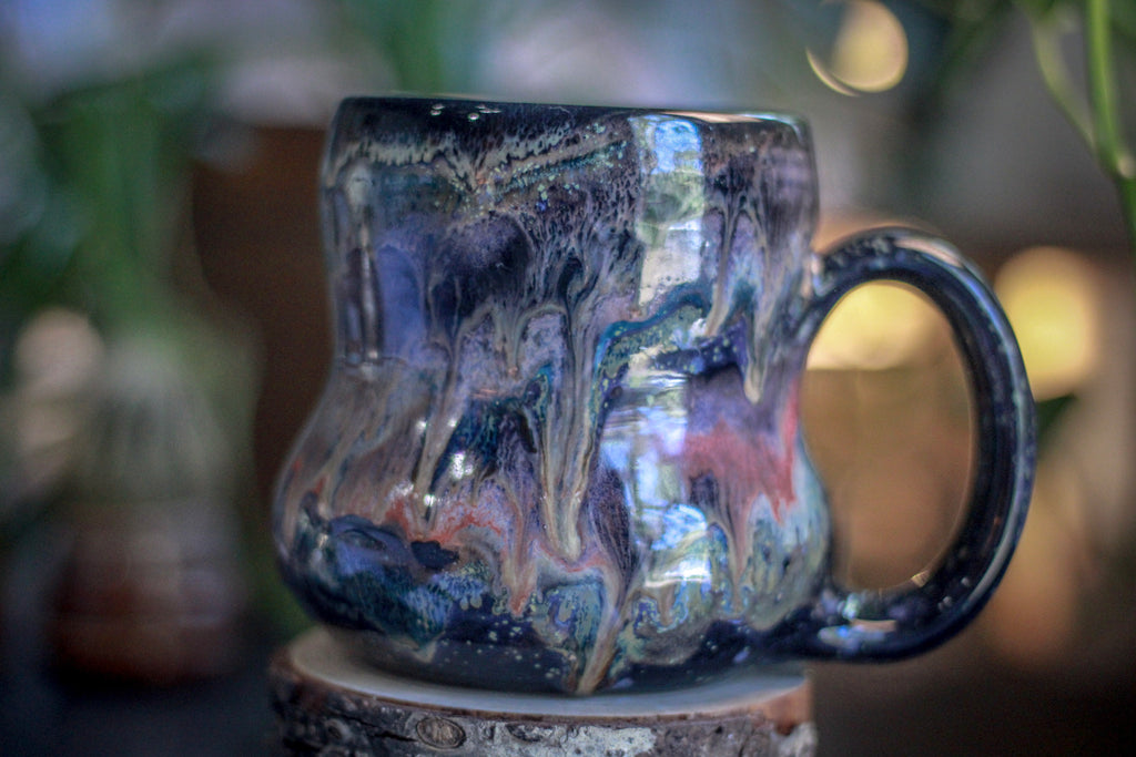 19-B Cosmic Grotto Gourd Mug, 24 oz.