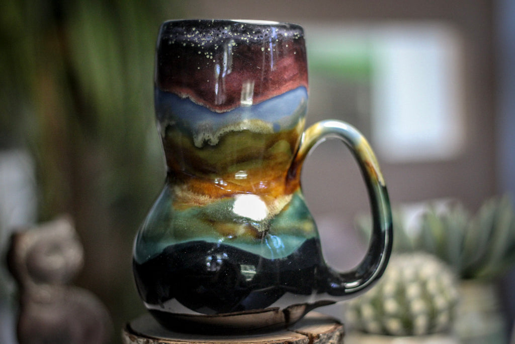 19-B Alpine Dusk PROTOTYPE Gourd Mug, 24 oz.