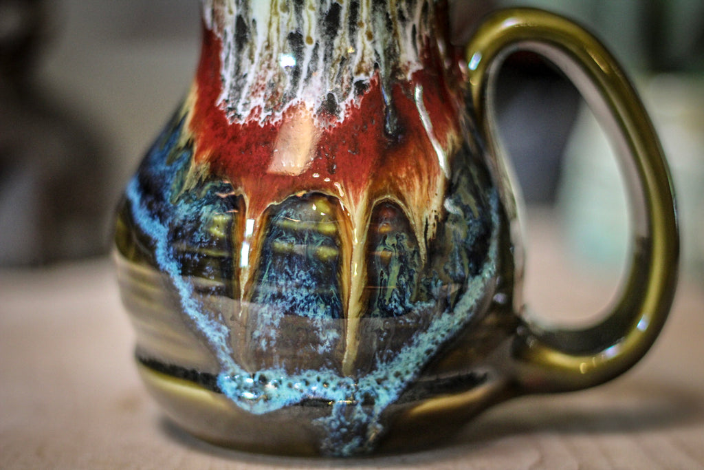 02-A Blood Moon Barely Flared Textured Acorn Mug - TOP SHELF, 20 oz.