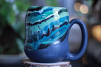 19-A Blue Stone PROTOTYPE Gourd Mug, 23 oz.