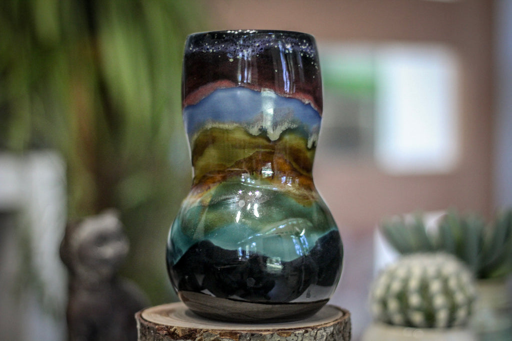 19-B Alpine Dusk PROTOTYPE Gourd Mug, 24 oz.
