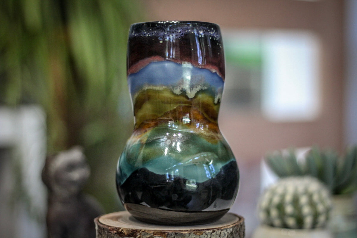 19-B Alpine Dusk PROTOTYPE Gourd Mug, 24 oz.