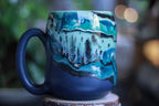 19-A Blue Stone PROTOTYPE Gourd Mug, 23 oz.