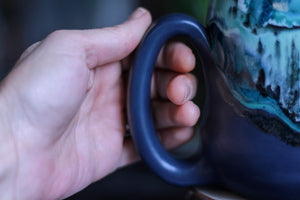 19-A Blue Stone PROTOTYPE Gourd Mug, 23 oz.