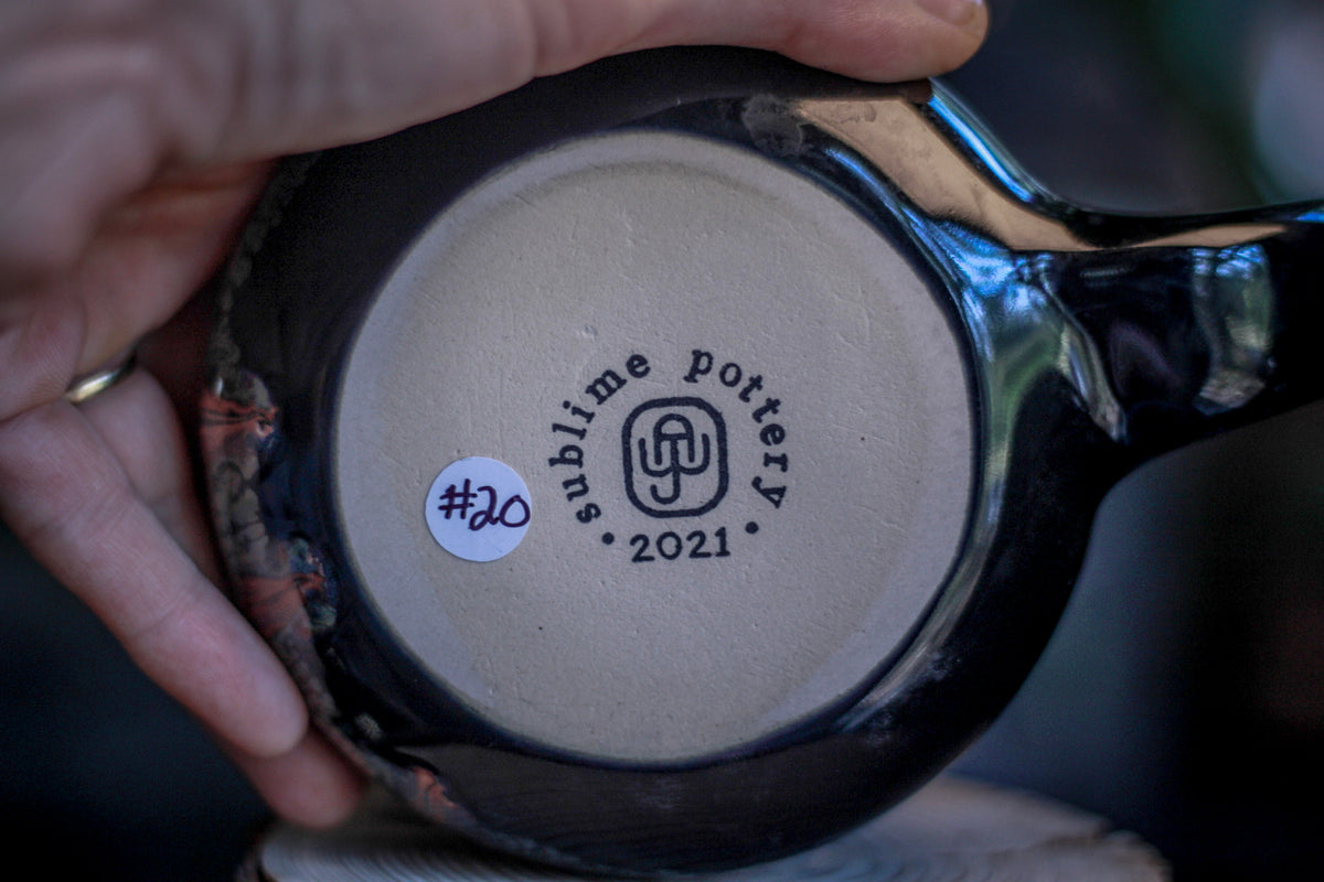 20-A Molten Strata Gourd Mug - TOP SHELF MISFIT, 26 oz.