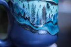 19-A Blue Stone PROTOTYPE Gourd Mug, 23 oz.