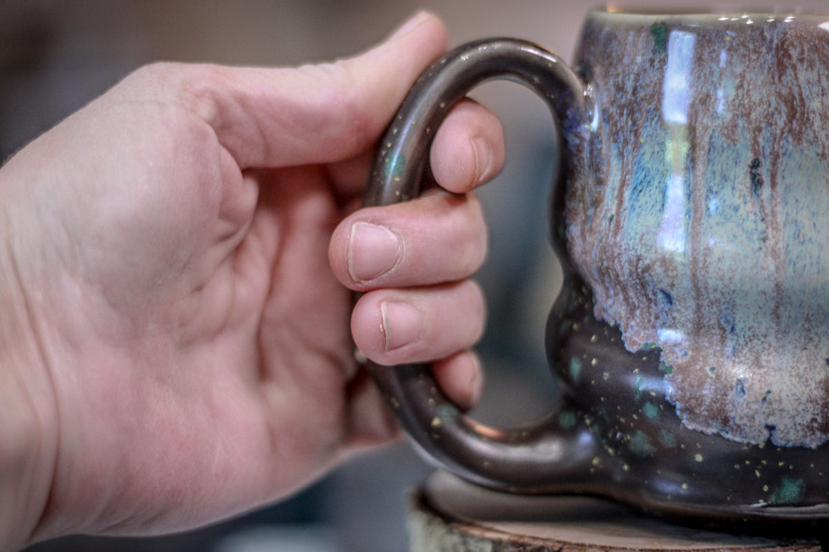 19-E Smokey Mist Swirly Mug, 15 oz.