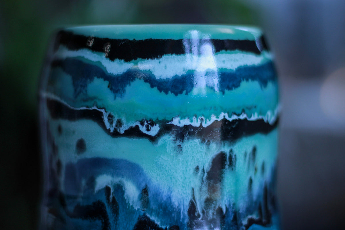 19-A Blue Stone PROTOTYPE Gourd Mug, 23 oz.