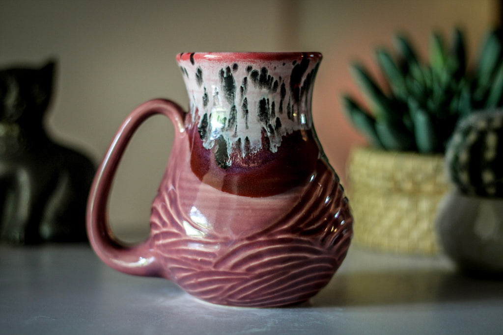 24-E PROTOTYPE Barely Flared Textured Mug, 19 oz.