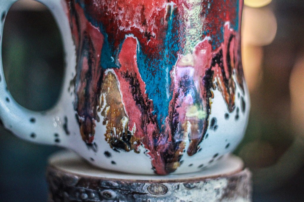 02-B Desert Rainbow Gourd Mug - TOP SHELF MISFIT, 24 oz.