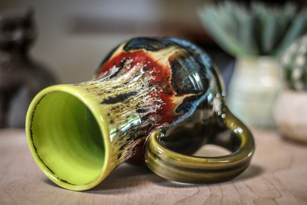 02-A Blood Moon Barely Flared Textured Acorn Mug - TOP SHELF, 20 oz.