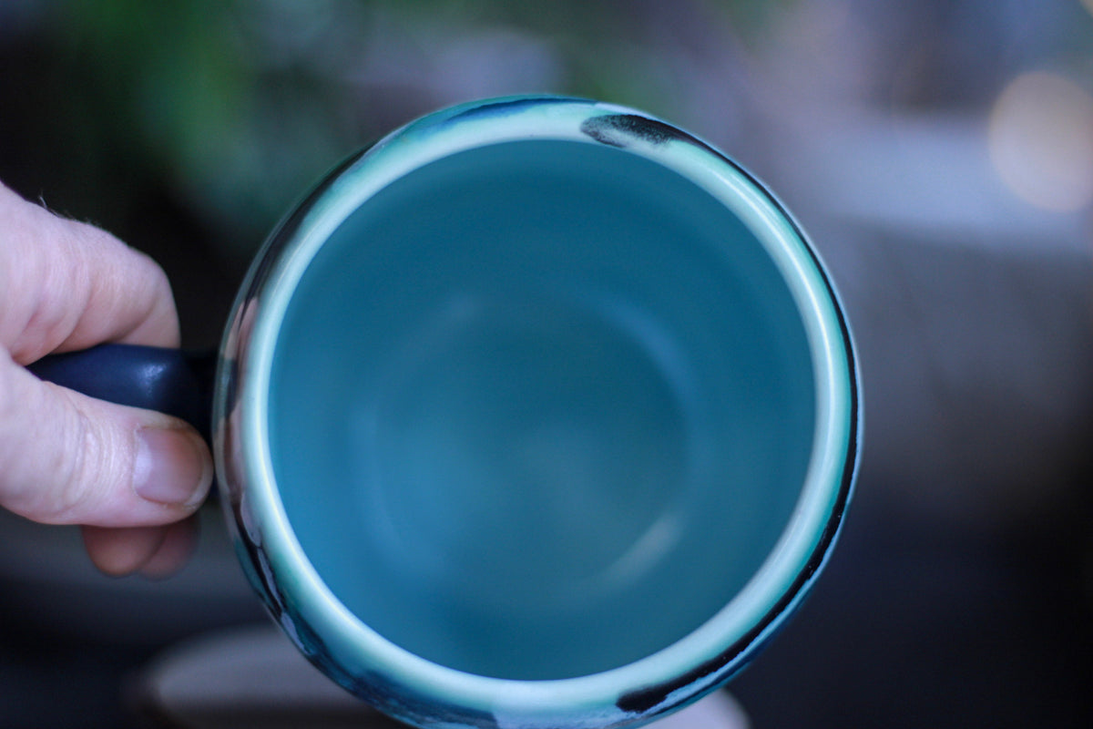 19-A Blue Stone PROTOTYPE Gourd Mug, 23 oz.
